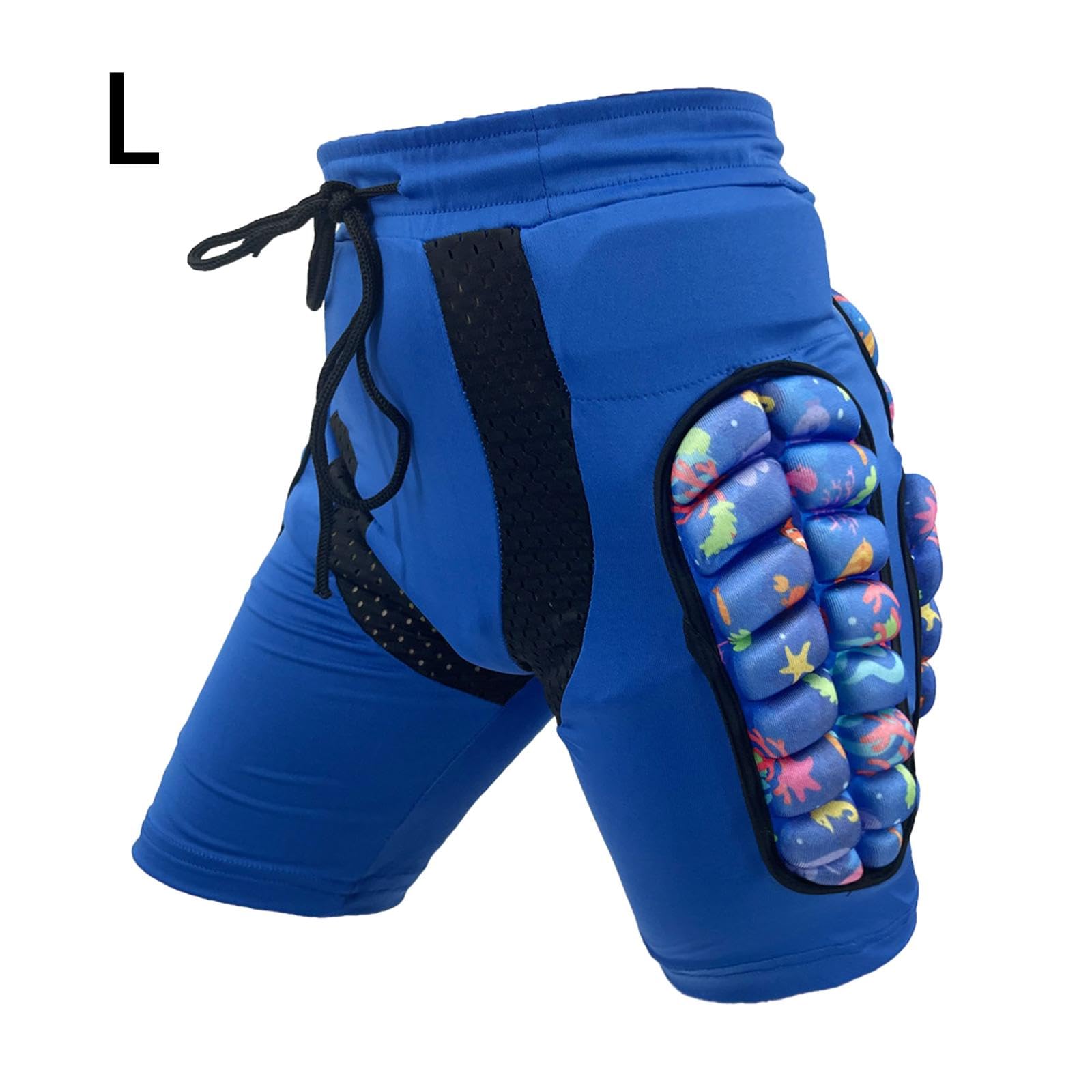 Perfk Short rembourré pour Enfants, Protection des Hanches EVA, Anti-choc pour Snowboard et Ski