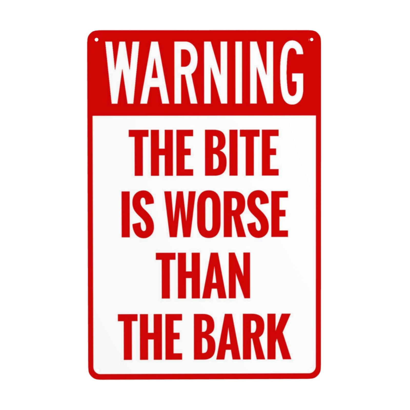 Retro Metal Tin Sign, Fierce Dog Characteristic Warning Sign, Interesting Courtyard Safety Wall Decor, 8x12 Inch