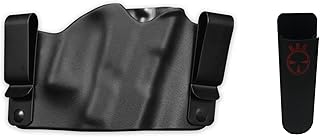 Ultimate Arms Gear Phalanx Defense Stealth Operator Compact H60214 Holster Multi-Fit IWB Inside The Waistband Right Hand, Black 9mm/.40/.45 Mag Pouch - Ultimate Arms Gear