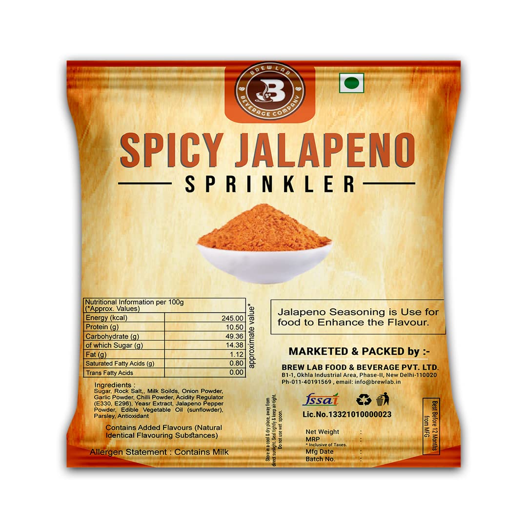 Brew Lab Spicy Jalapeno Sprinkler | Perfect For Nachos, Dips & Burgers (1 kg) (B0C46KBJTN) Amazon Price History, Amazon Price Tracker