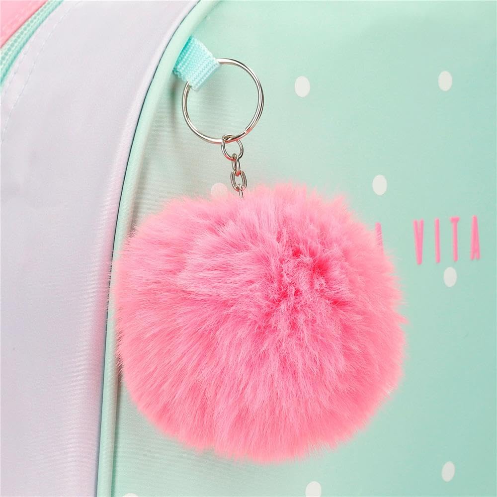 Movom La vita e bella mochilas, mochilas escolares, mochilas infantiles, Incluye pompon decorativo, varios compartimentos de Joumma Bags