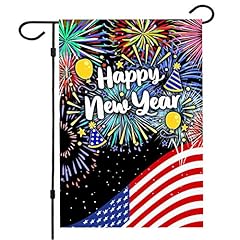 Happy New Year Garden Flag