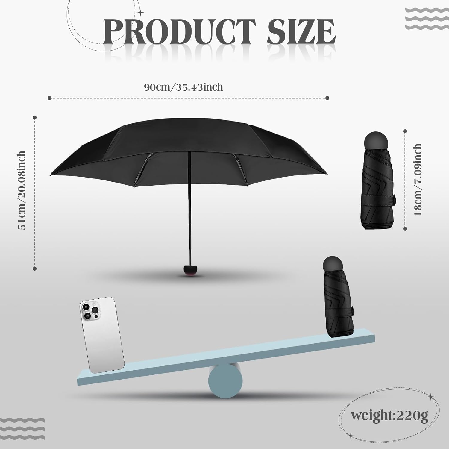 Sweetude 12 Pcs Travel Mini Umbrellas for Purse Bulk Folding Compact Lightweight Windproof UV Pocket Collapsible Umbrella for Kids Backpack Rain Wedding Party Women Girls - Image 2