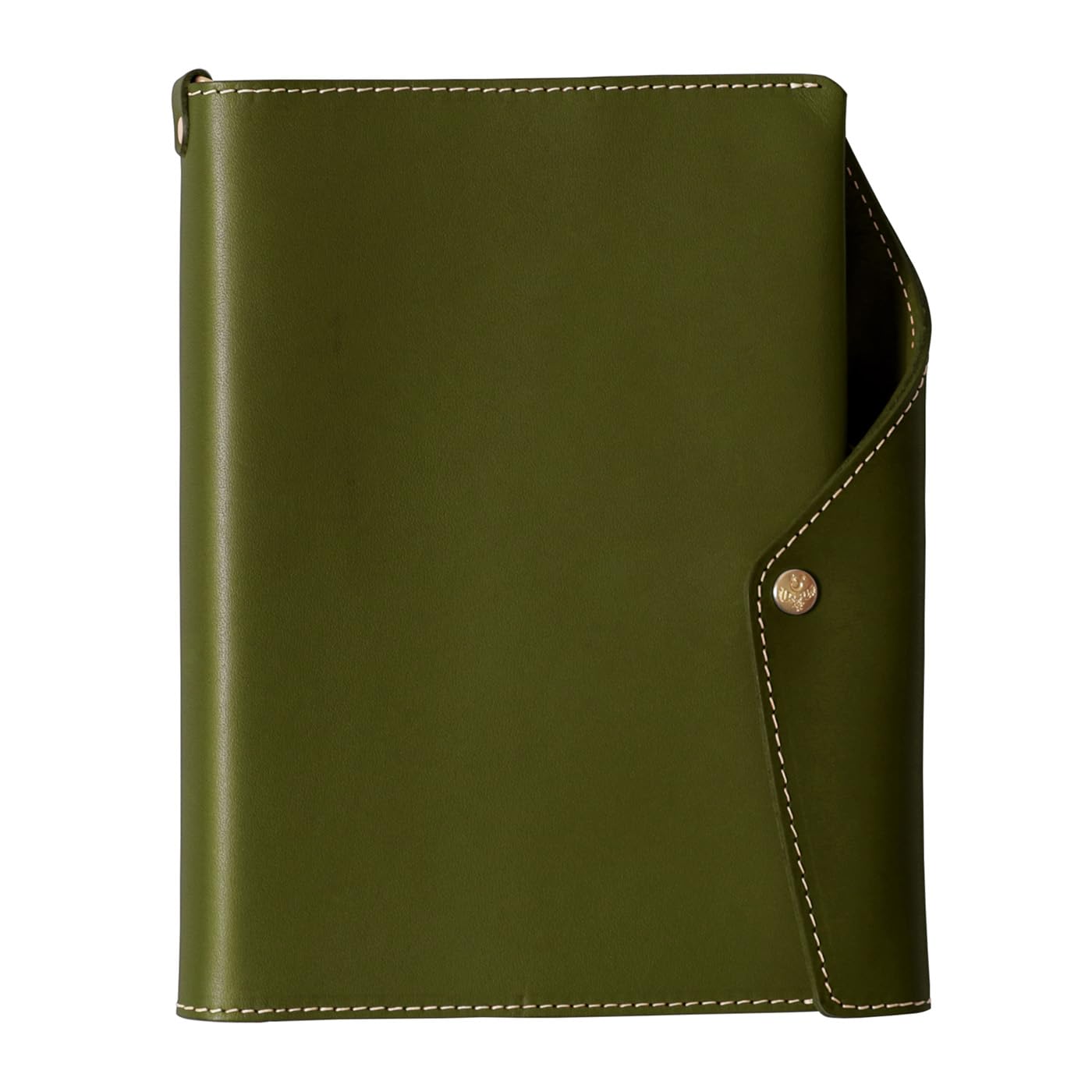 R*J様 NICENESS VANIAN CALF LEATHER COVERA Yokohama A6 Leather Notebook Cover (orange, green or blue