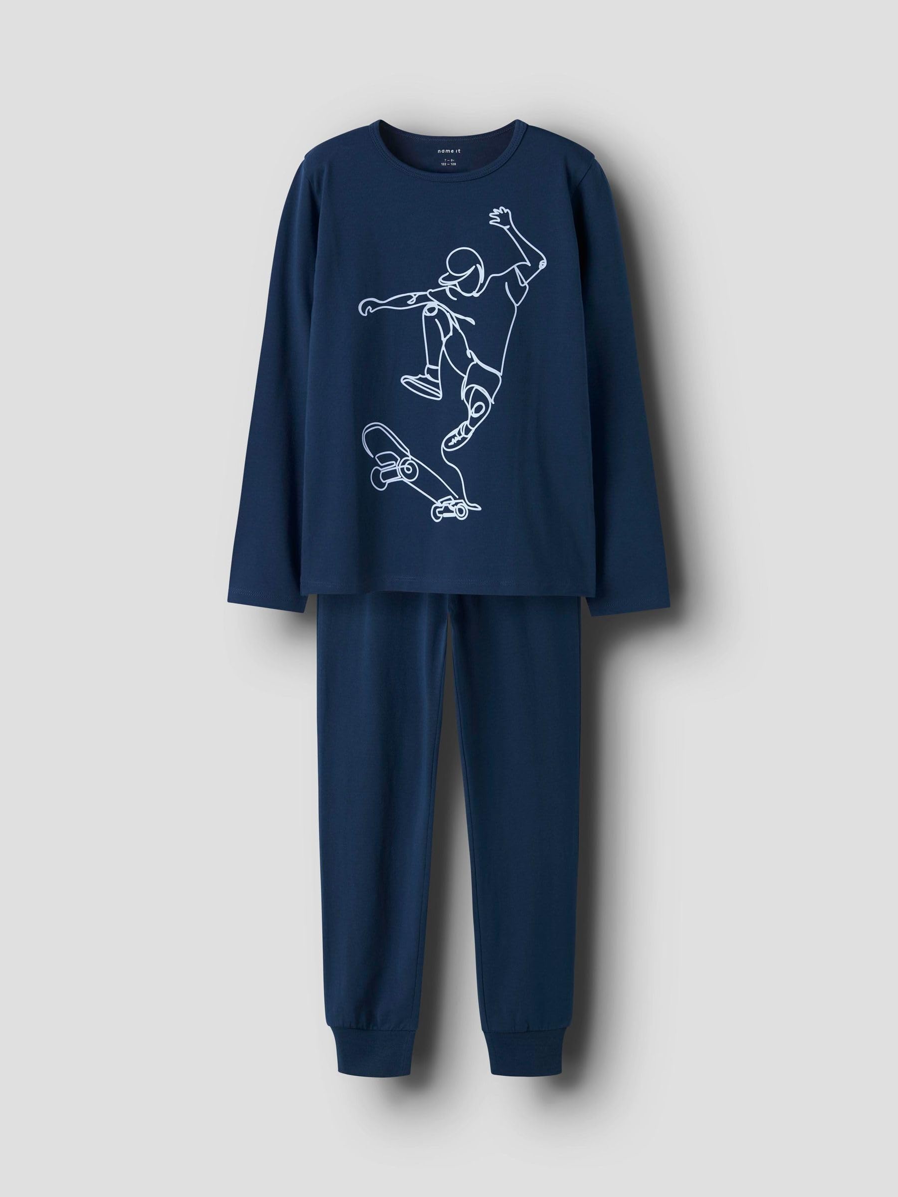 NAME IT Zestaw dla chłopców Nkmnightset Titan Skater Noos, Titan, 110-116