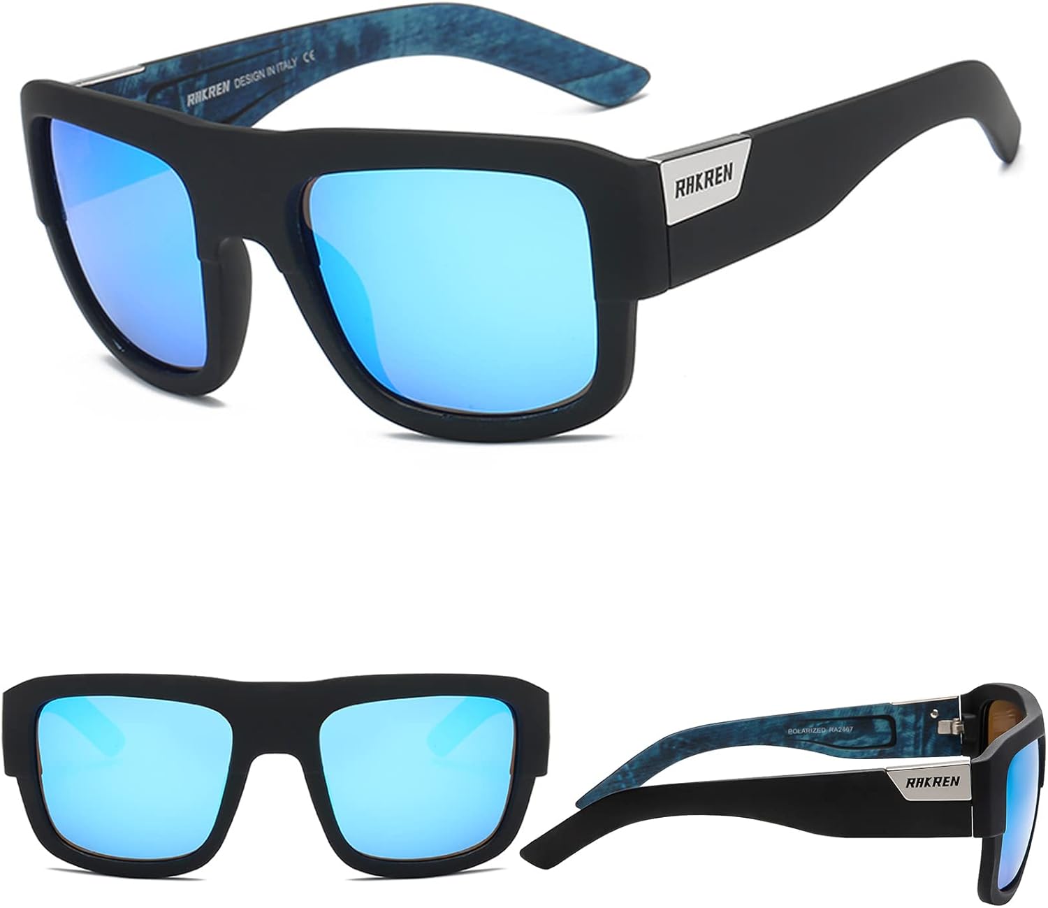 Miniatura 2 de Square Polarized Sunglasses for Men and Women Classic Driving Sports Sunglasses Men 100% UV Protection Goggles R03