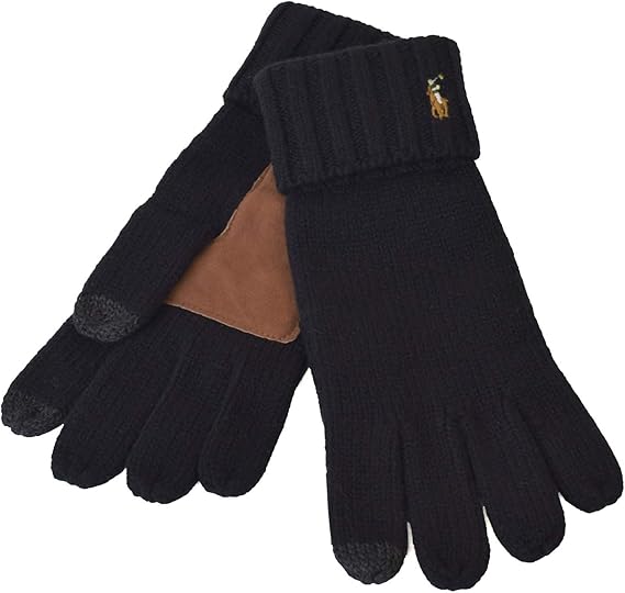 Amazon ポロ ラルフローレン 手袋 グローブ スマホ対応 ワンポイント スマフォ Polo Ralph Lauren ラルフ ラフル手袋 ウール ギフト プレゼント 002 ブラック 並行輸入品 手袋 通販