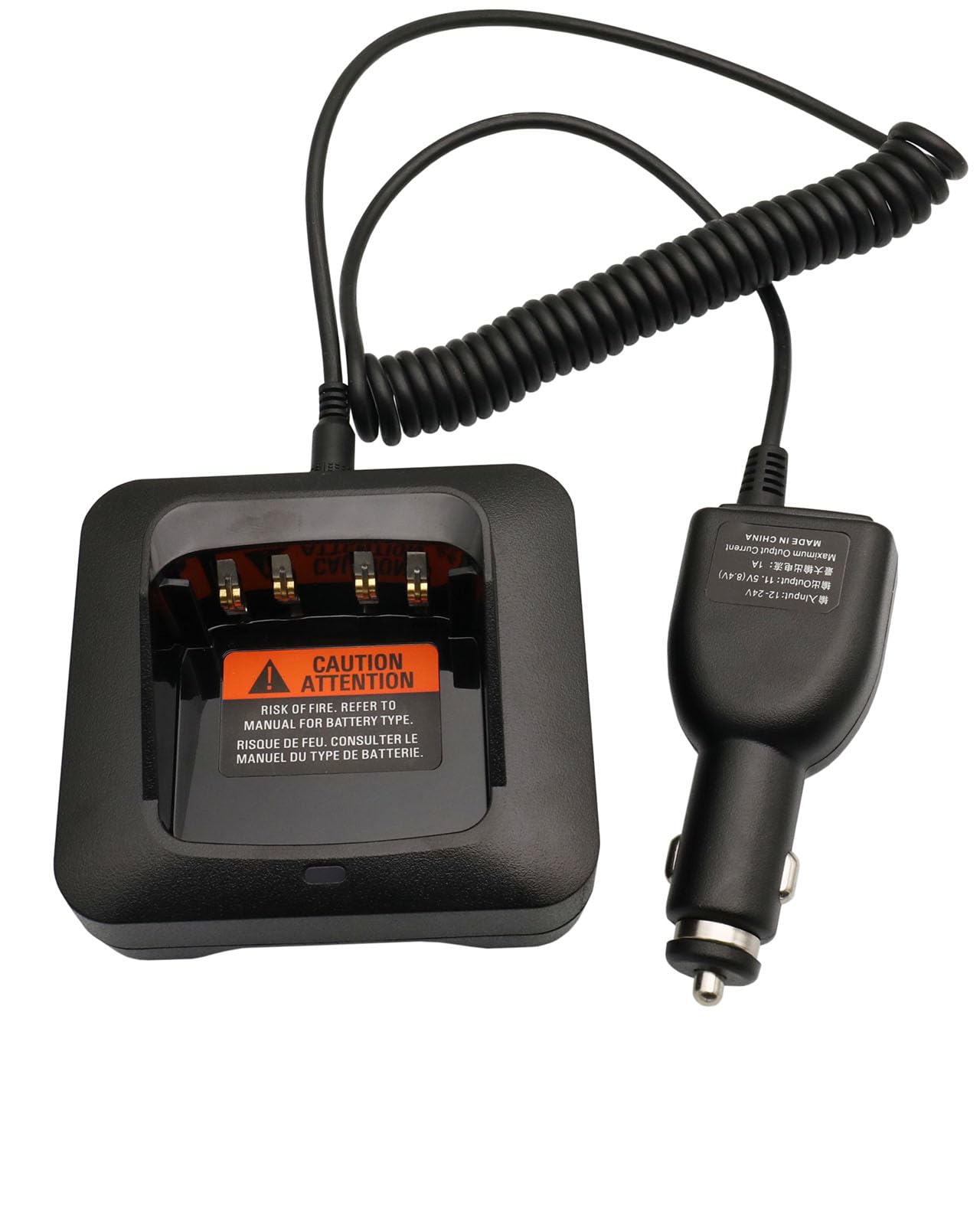PMPN4527A - Caricatore rapido da auto DC 12 V/24 V, compatibile con Motorola R7, XPR3300e, XPR3500e, XPR3300, XPR3500, XPR7550e, XPR7350e, APX4000, R5, PMNN4409AR, PMNN4491A, PMNN4491A N4493 A