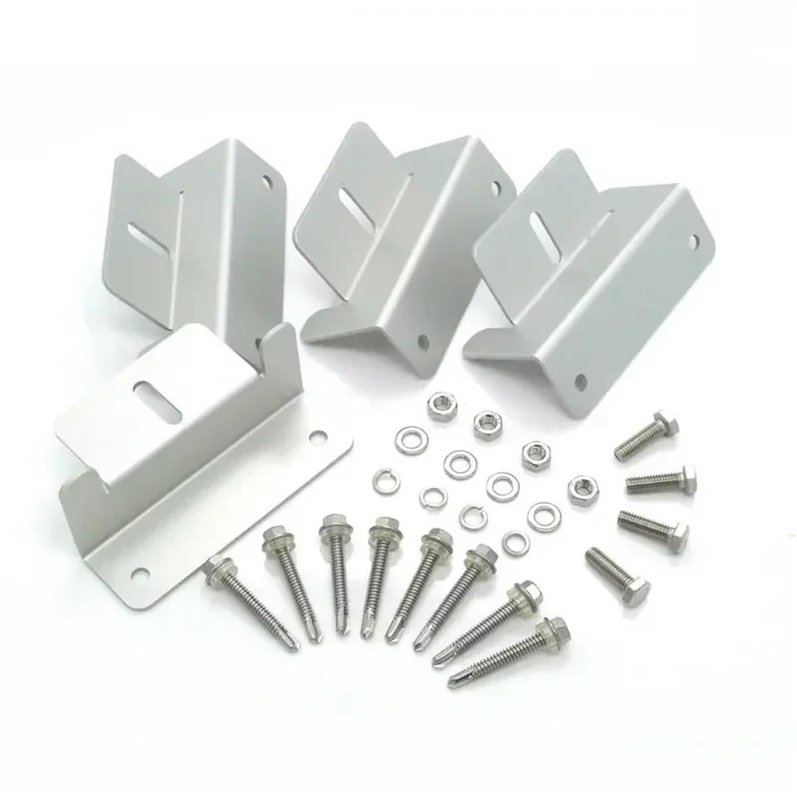 Staffa di montaggio per pannello solare, 24 unità per set, montaggio in alluminio, tipo Z, pannello solare, staffa per tetto per camper, barca