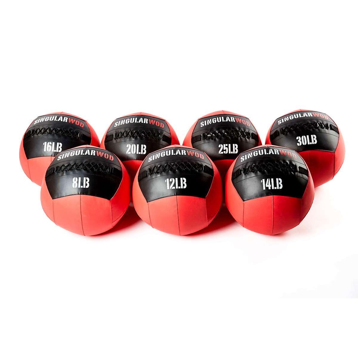 SINGULARWOD Balón Medicinal Elite. Functional Ball Cross Training. Balón de Crossfit con Peso. Slamballs. Balones medicinales Pesos en Libras 8 LB, 12 LB, 14 LB, 16 LB, 20 LB, 25 LB, 30 LB.