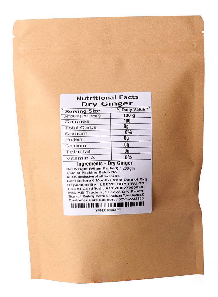 Leeve Dry Fruits Dried Fruit Adrak Dry Ginger 200g - Image 2 thumbnail