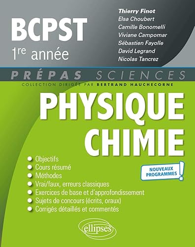 Physique-Chimie BCPST 1re année