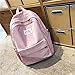 Produktbild PJY Cord-Rucksack, Damen, Reine Farbe, Schultasche, Vintage, Damen, Rucksack, Teenager, Mädchen, Reisen, Pink, 29 cm13 cm39 cm