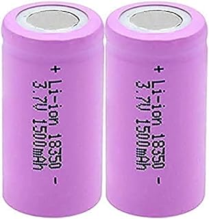 aa Rechargeable battery3.7V 18350 1500Mah Li-Ion Rechargeable High Periodic Battery May Be E for 2 Rooms