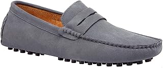 Mens Driving Penny Loafers Suede Moccasins Slip On Casual Dress Boat Shoes