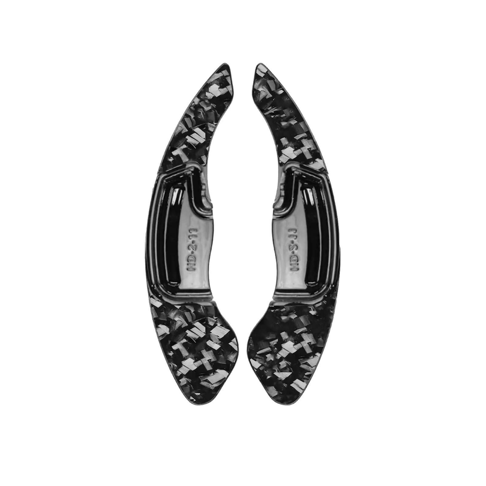 QBKGMEWCA Shift Paddles Interior Compatible for Acura MDX Modification ILX RDX TLX CDX Carbon Fiber Stickers(Type1)