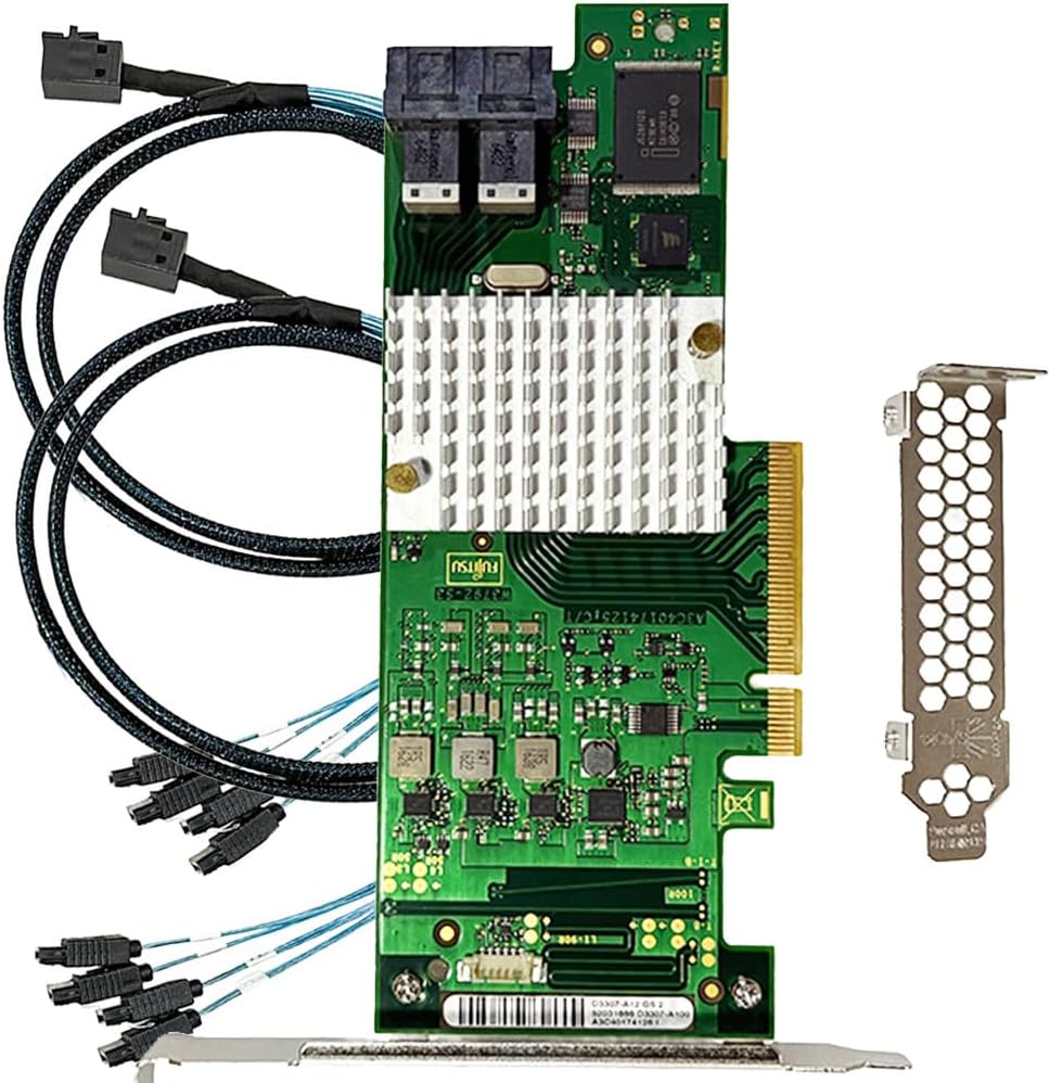 LSI 9201-8i RAID Controller Card 6G HBA FW P20 9211-8i IT Mode ZFS FreeNAS unRAID SAS PCI E Expander Card + 2*SFF-8087 SATA