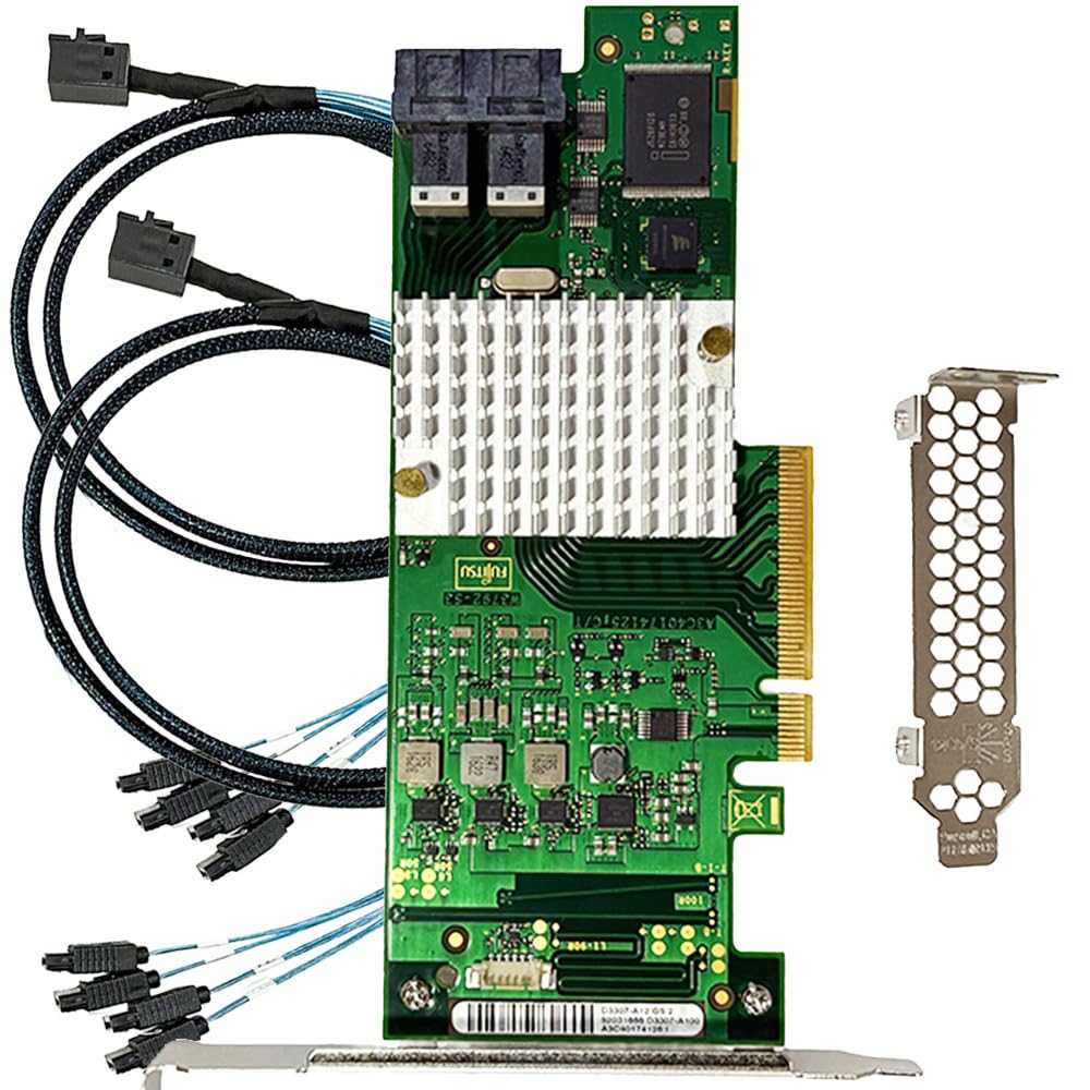 LSI 9201-8i RAID Controller Card 6G HBA FW P20 9211-8i IT Mode ZFS FreeNAS unRAID SAS PCI E Expander Card + 2*SFF-8087 SATA