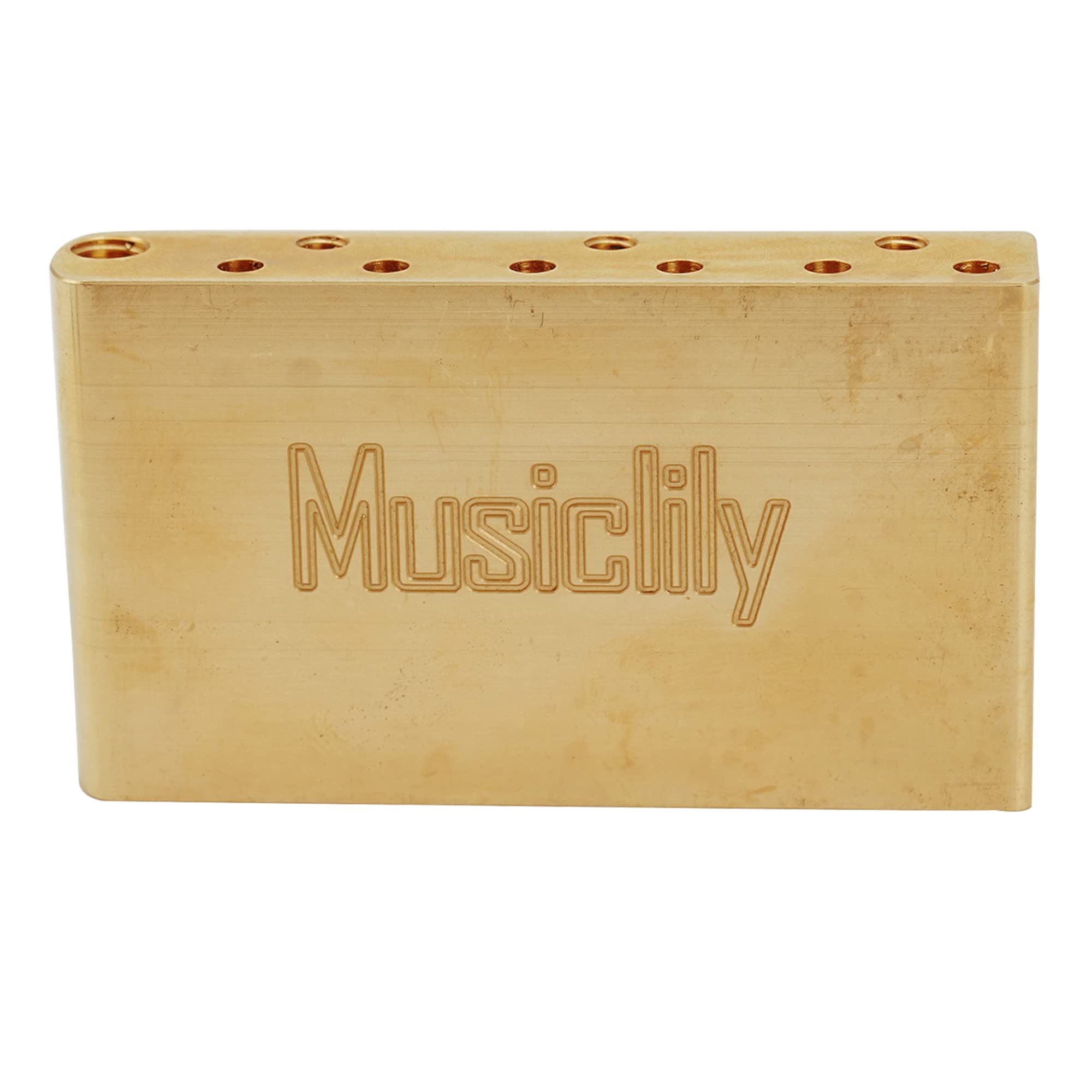 Musiclily Ultra 40mm Blocco Tremolo in Ottone 52,5mm String Spacing per Cina e Indonesia Squier Standard Series Ponte Chitarra Elettrica