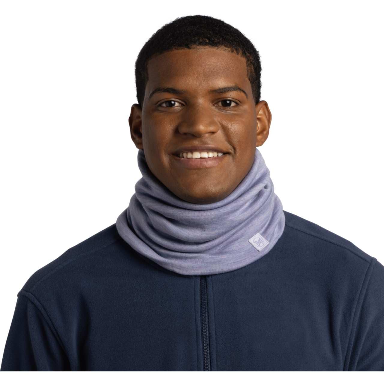 Buff| Braga de cuello Merino Heavyweight Bufanda Multifuncional 100% Lana Merino, Senderismo, Aire Libre, Sostenible, Ligera, Gruesa Hombre Mujer Talla única Lilac