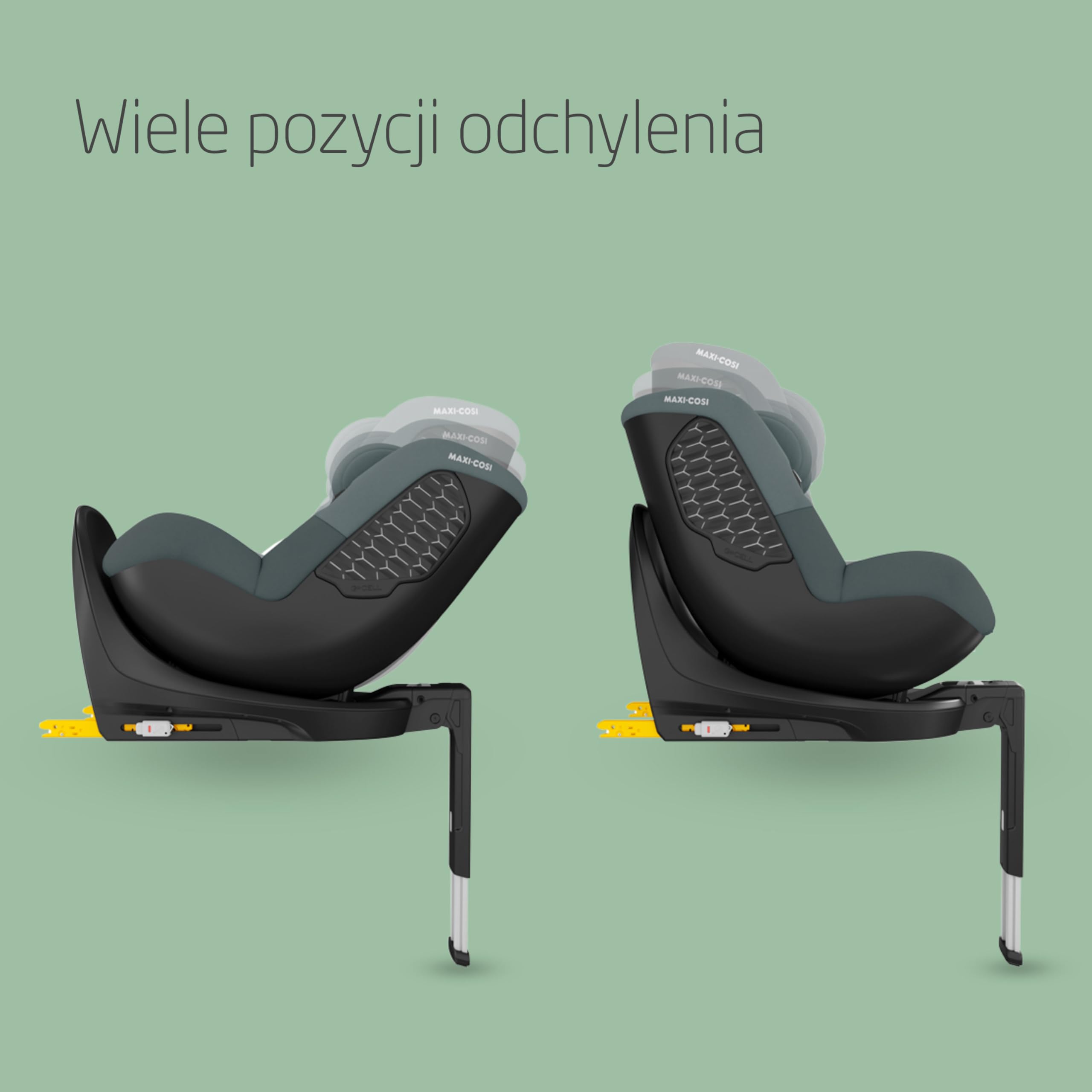 Maxi-Cosi Mica 360 S, Fotelik samochodowy obrotowy 360, 3 miesiące–4 lata (61–105 cm), Obracanie FlexiSpin, 5 pozycji odchylenia, Ochrony G-CELL, Zaczepy na pasy uprzęży Easy-in, Tonal Graphite
