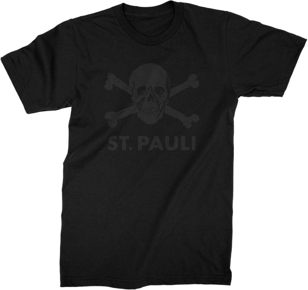 Fc St Pauli - Mens St Pauli Black Skull T-Shirt