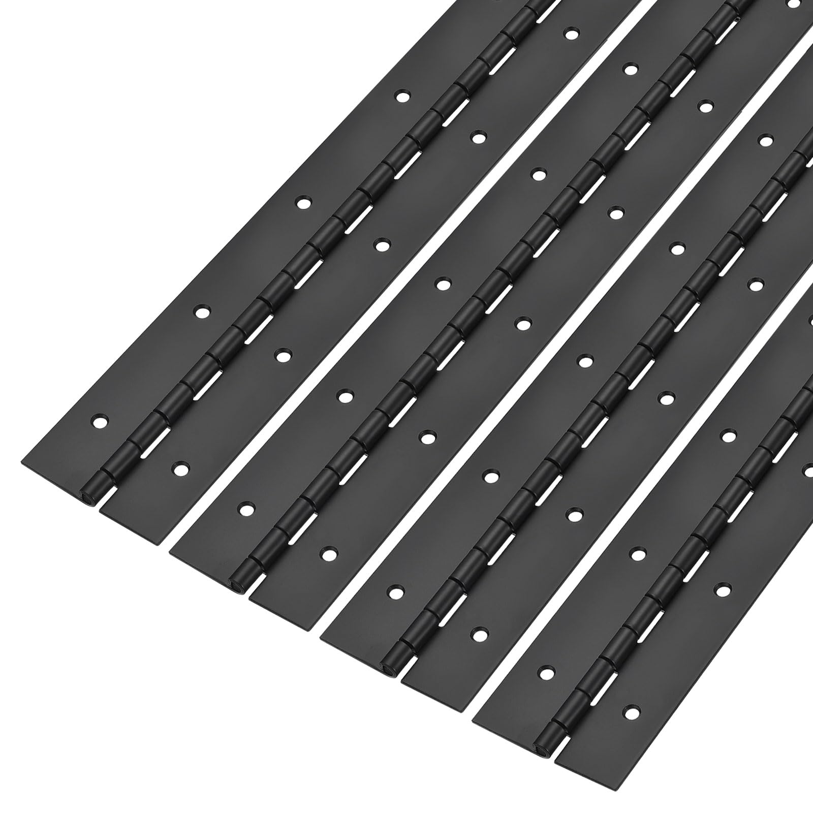 Charnière de piano continue acier inoxydable noir uxcell pour porte armoire boîte