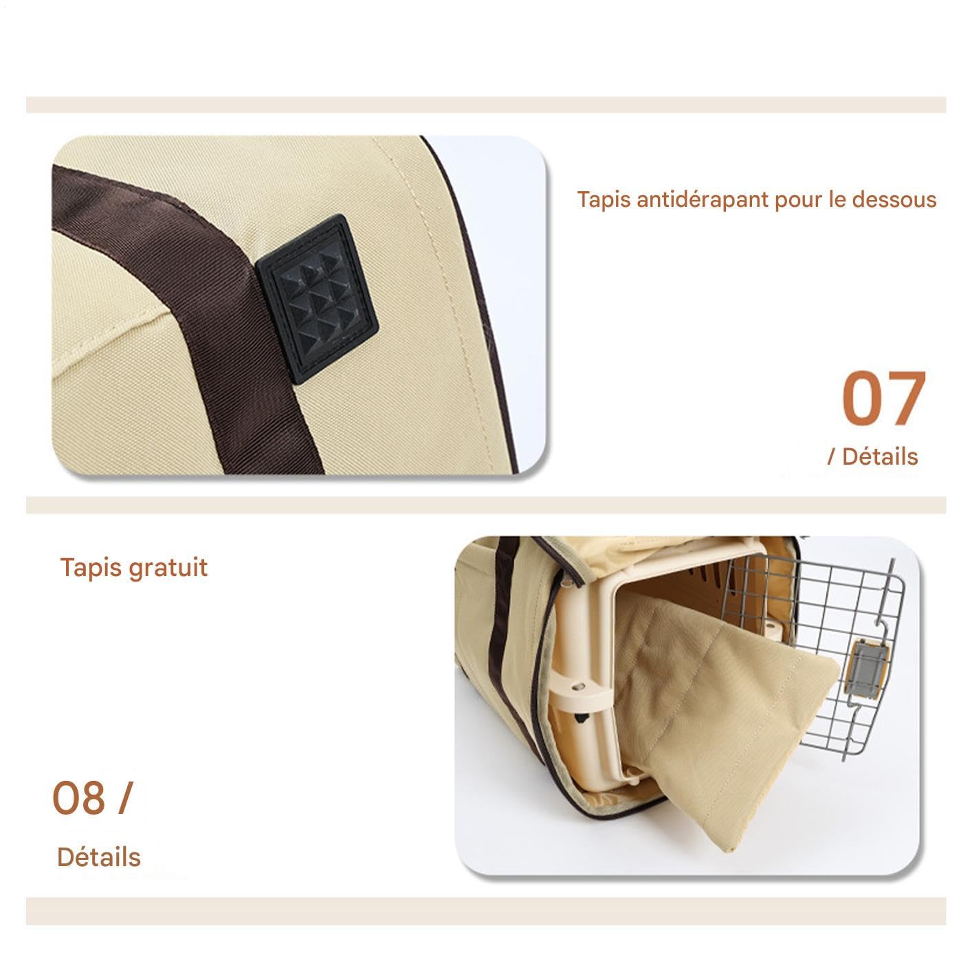 Housse De Chenil pour Chien - Protecteur Respirant Équipé De Poignées | Housse De Transport pour Chat avec Fenêtre en Maille Et Anti-Dérapant - pour Animaux De Compagnie Chiot Chat Extérieur
