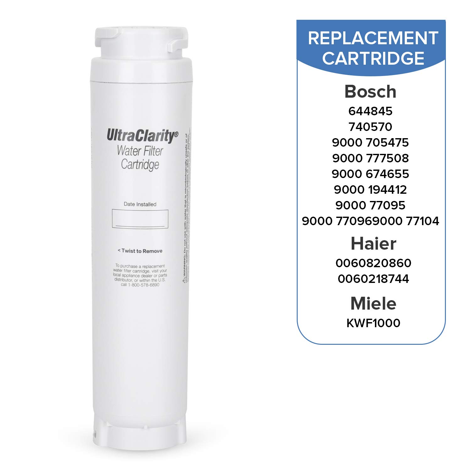 Bosch 9000194412 Ultra Clarity Refrigerator Water Filter
