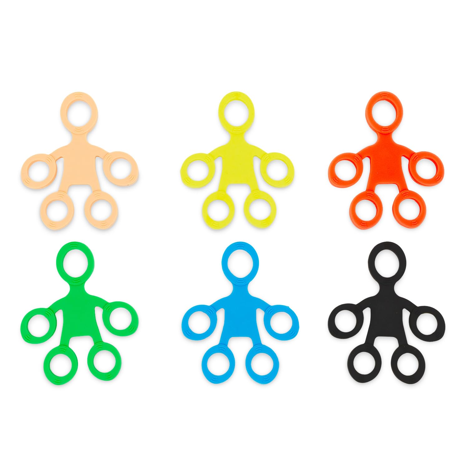 AFH Finger Expander Ergonomic 6er Set | Fingertrainer | Strecktrainer Finger