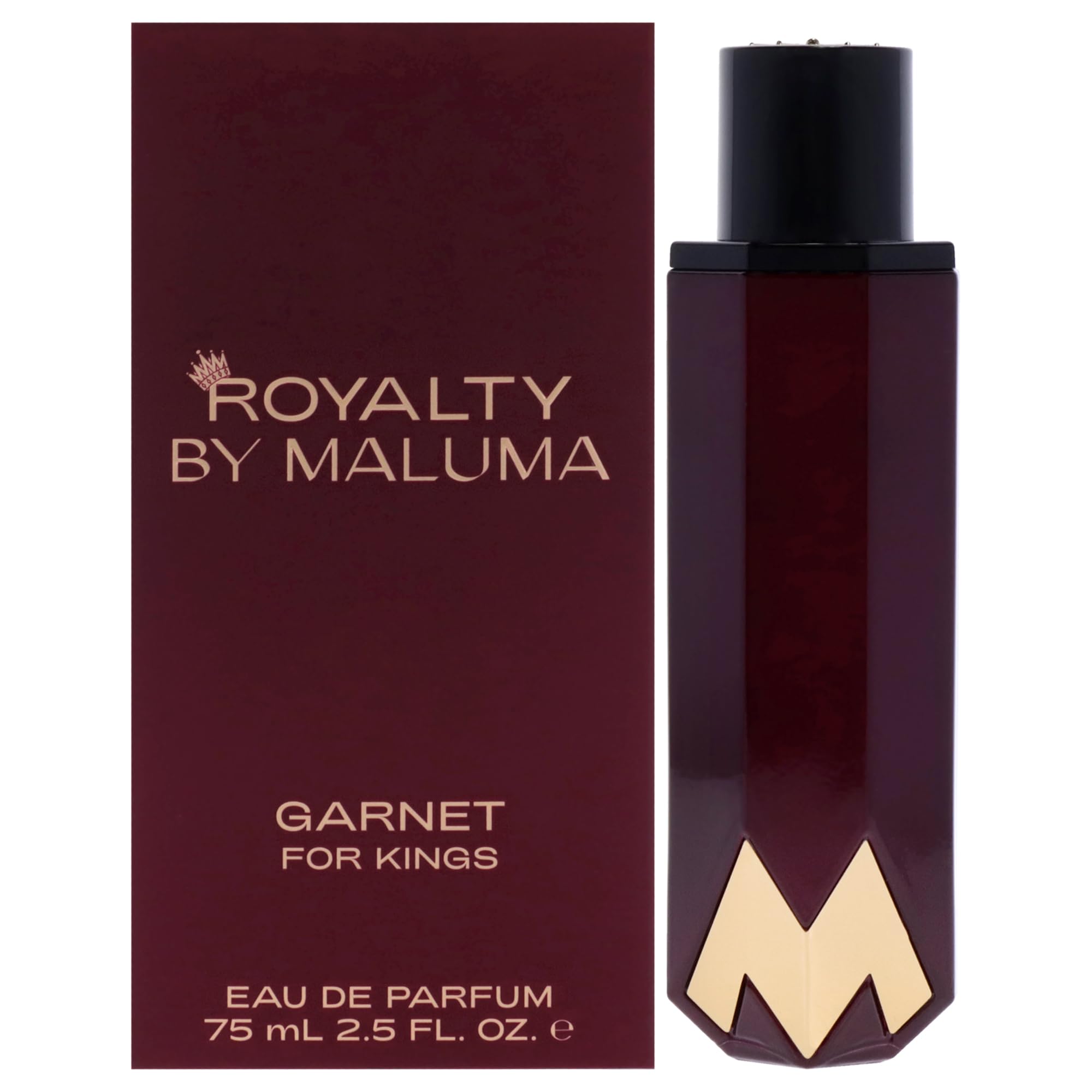 Garnet from Royalty by Maluma - Perfume for Men - Energetic and Daring Scent - Opens with Notes of Lavender and Pink Pepper - Perfect for Date Night or Evening Out - 2.5 oz EDP Spray