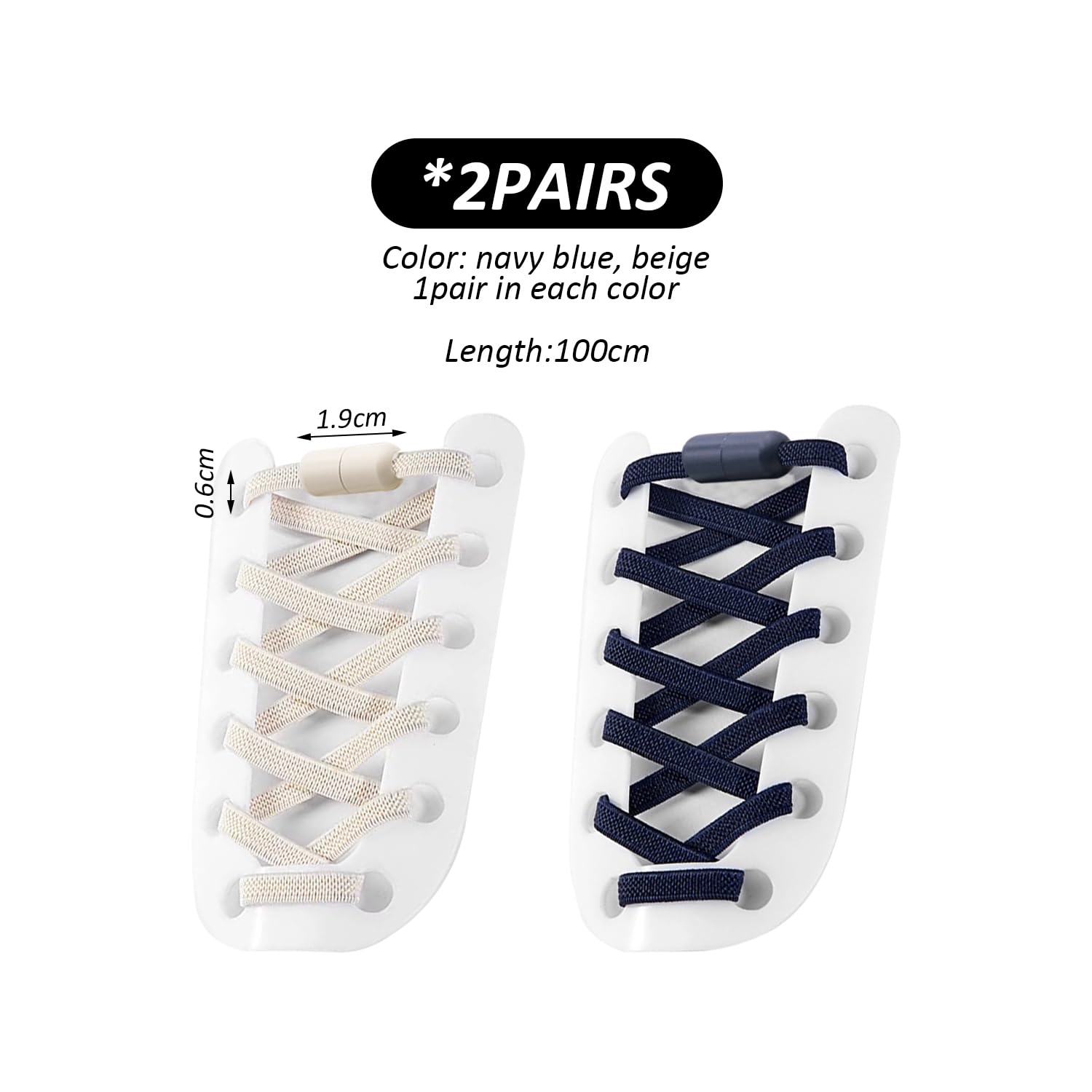 2 Pares De Cordones Elásticos Para Atar Libremente, Fijadores De Hebillas Para Cordones, Accesorios Para Calzado Deportivo, Diseño Ajustable, Adecuados Para Adultos Y Niños.