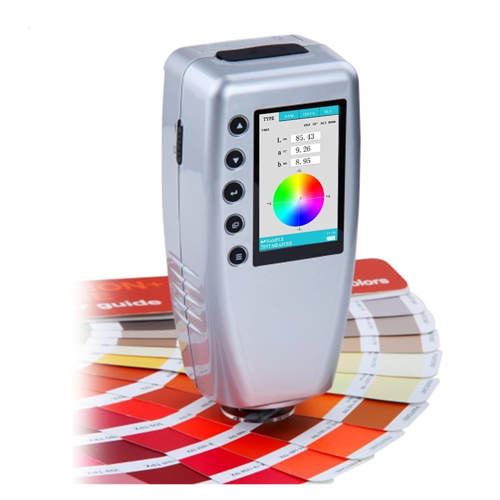 CVFRDD Spectrometer Handheld Colorimeter Color Meter with Photodiode Array Sensor Measurement Caliber for Plastic(WR-10)