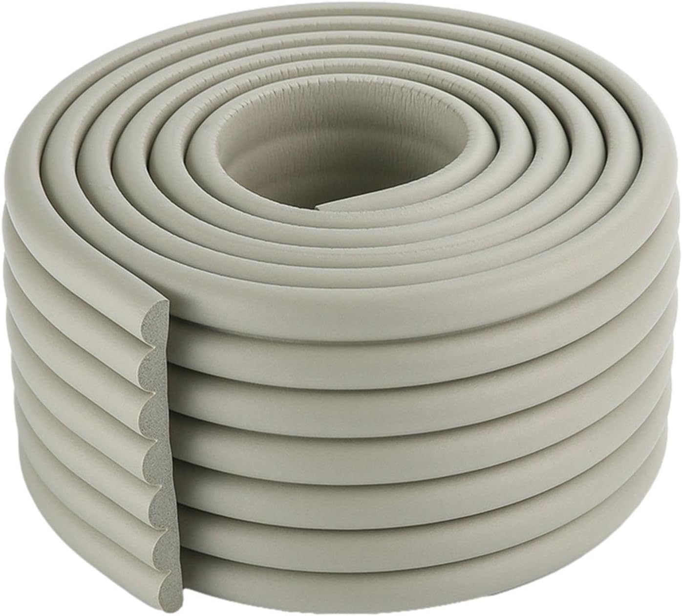 SwissHome 1 Pcs Extra Thick Furniture Edge Protectors High Dense Foam Cushion Baby Safety Corner Strip Guards, 6.5 Ft (2 Meter) Furniture Bumper for Table, Wall Edge (Grey) 4