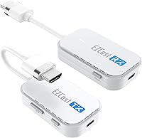 Vista 10 de EZCast Transmisor y receptor HDMI inalámbrico, 4K 30Hz, duplicación de pantalla y extensión para portátil/PC/PS5, rango de 98.4 ft