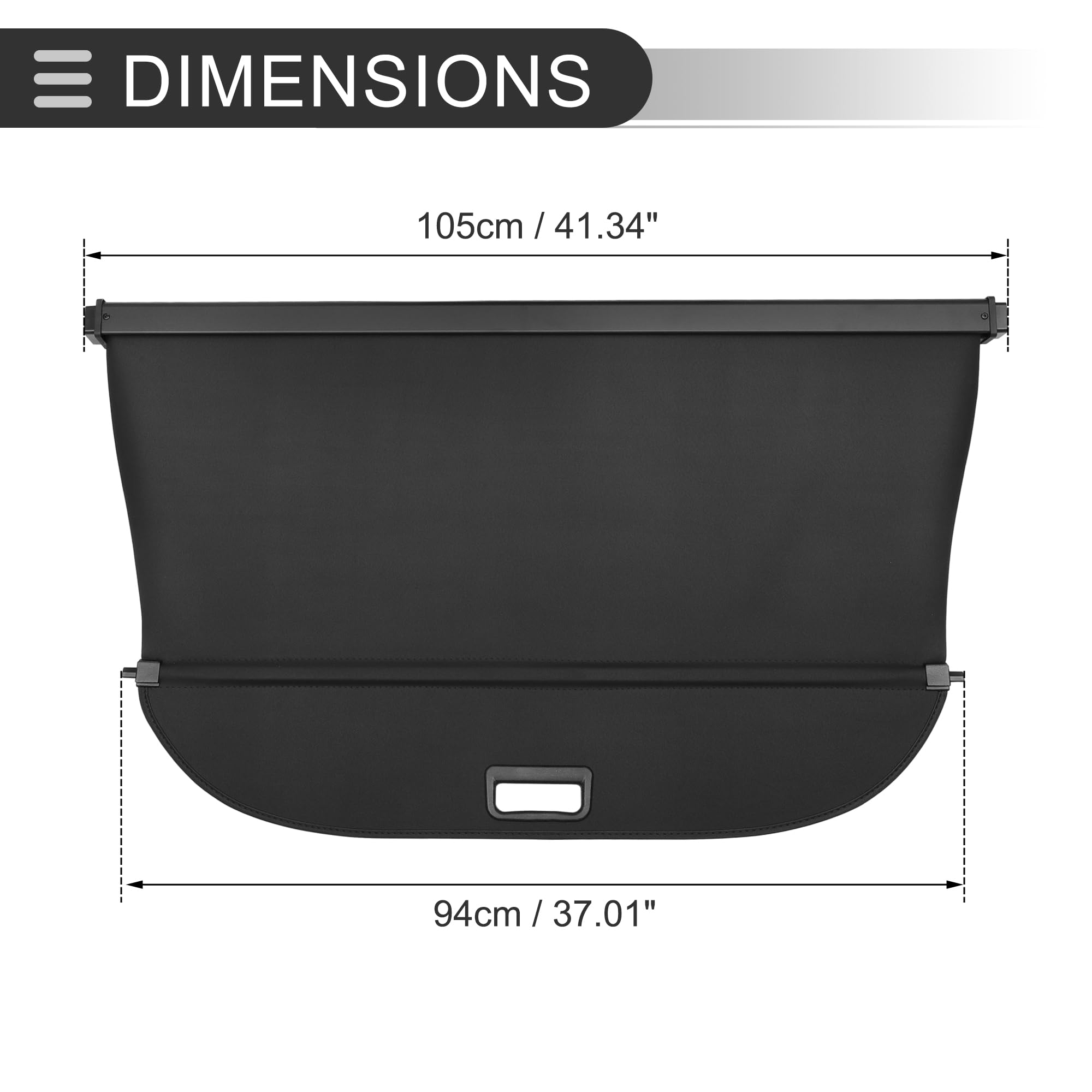 Parcel Shelf Boot Load Luggage Cover For FORD FOCUS MK3 2011-2018 Trunk Lid Blind Fender Shield Black New Interior Accessories - 34 - View #4