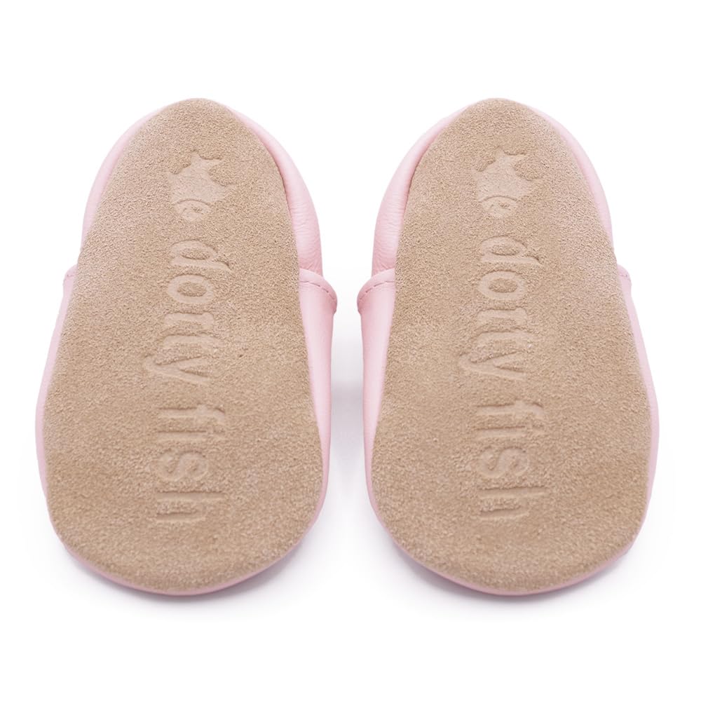 Dotty Fish Sandali in Pelle con Suola Morbida per Neonati e Bambini, Antiscivolo, Traspiranti, Leggeri e Flessibili, Effetto Piedi Nudi, Scarpe Estive Bambino e Bambina