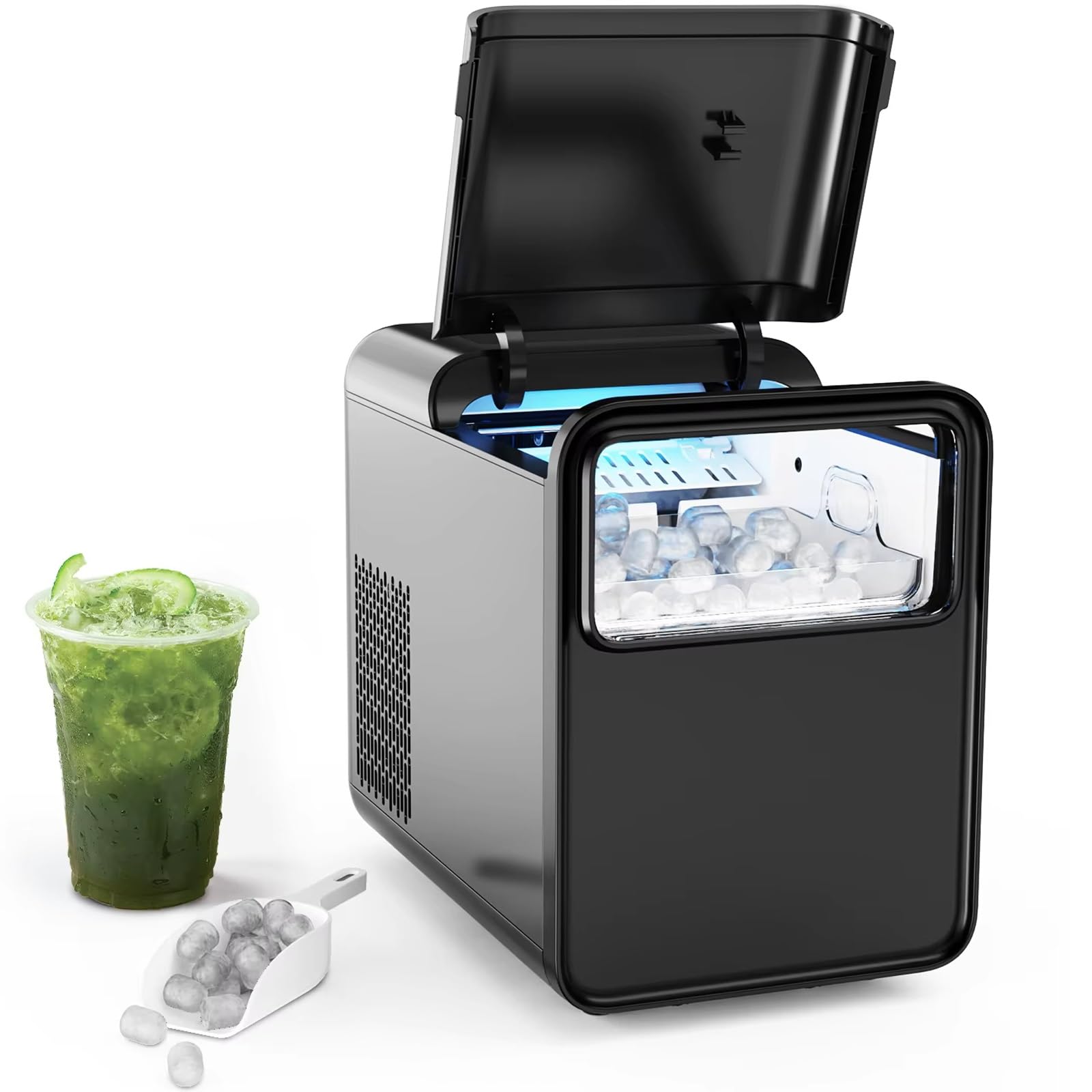 Machine à glaçons 12kg autonettoyante avec réservoir 1.5L pour maison connectée