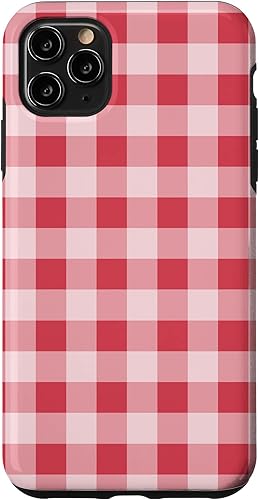 Miniatura 4 de Funda para iPhone 11 Pro con diseño de cuadros rojos y blancos