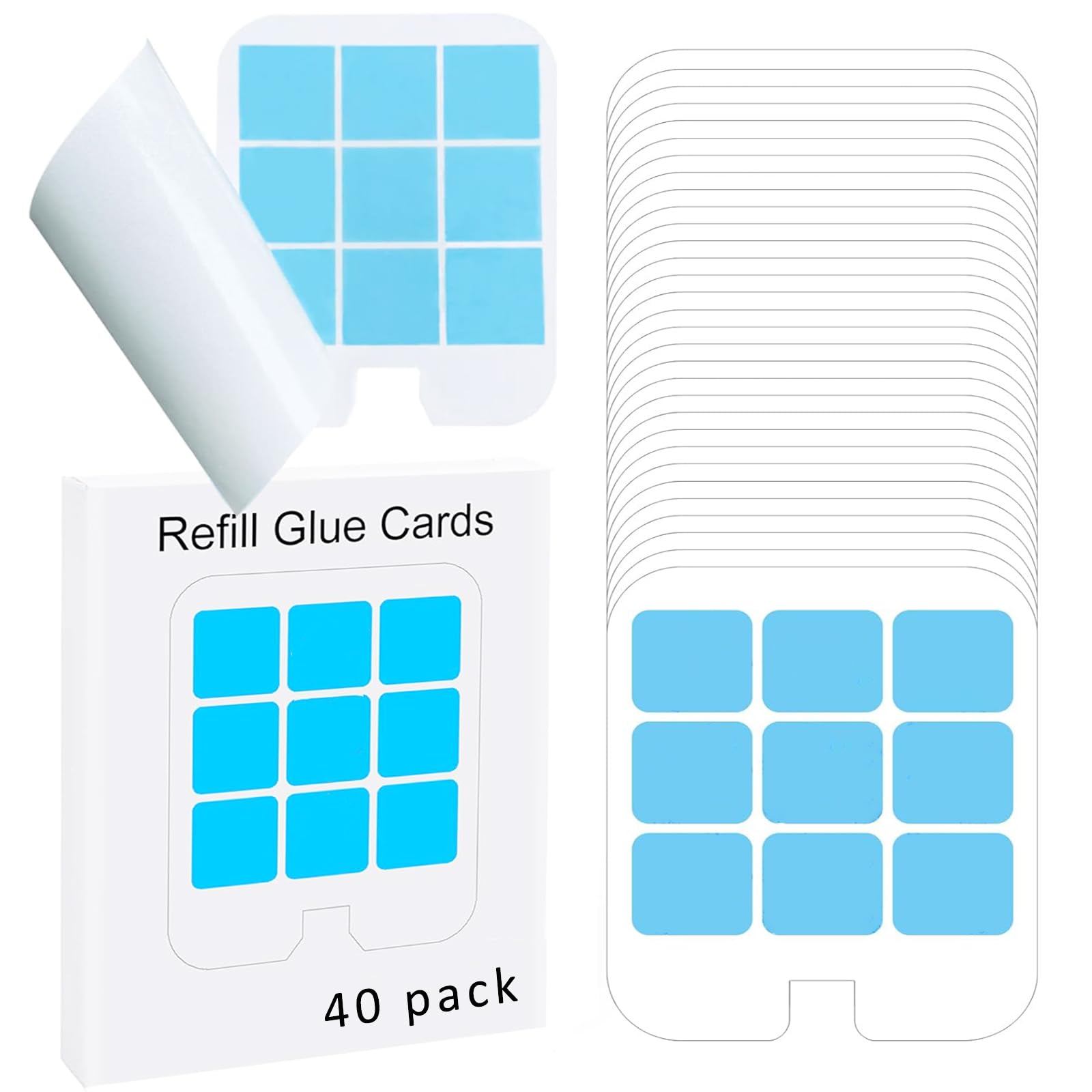 40 Pack Glue Refill Cards Compatible with Safer Home Refills for Fly Trap SH502, SH503, 23005-06 and DT3005W, DT3005W-DS3, Replacement Replacement for Insect Trap-image-41