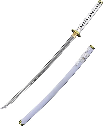 Miniatura 10 de JIHPEN sword, Katana Roronoa Zoro de una pieza, acero de alto carbono 1045. Katana samurái de anime. Múltiples estilos disponibles de 41 pulgadas