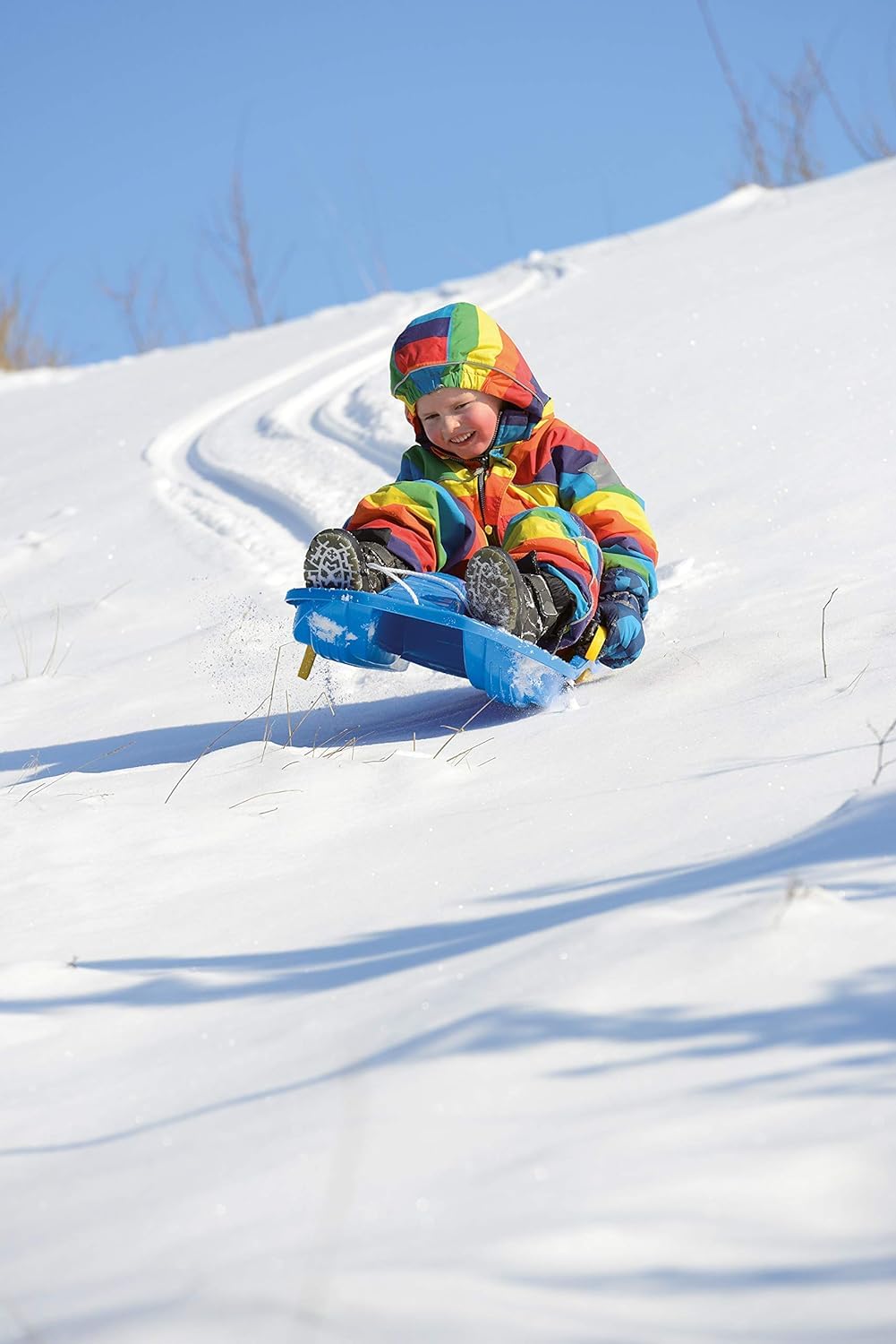 Luge Bobschlitten POWRX Orientable Avec Câble Et Freins - Pour Enfants Et Adultes