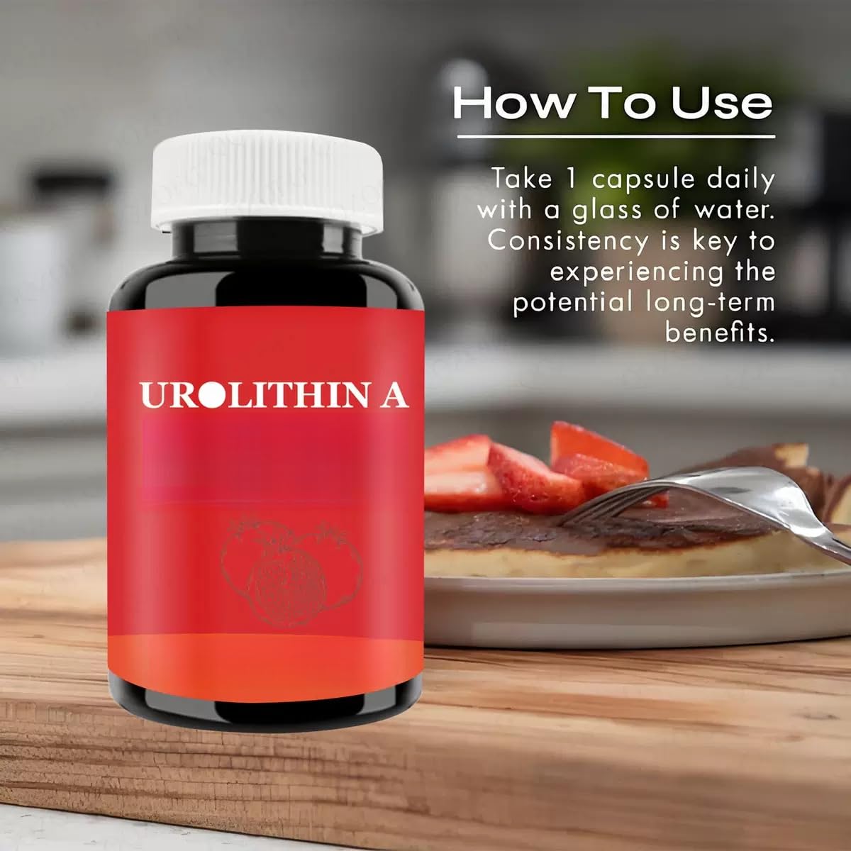 Urolithin A – Fortgeschrittene Zellgesundheit, postbiotische Verbindung, Anti-Aging und mitochondriale Unterstützung