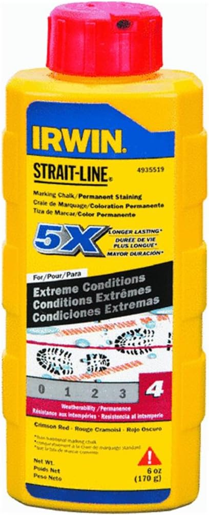 Straight Line Straight Line Staining Chalk Permanent Red 8 Oz