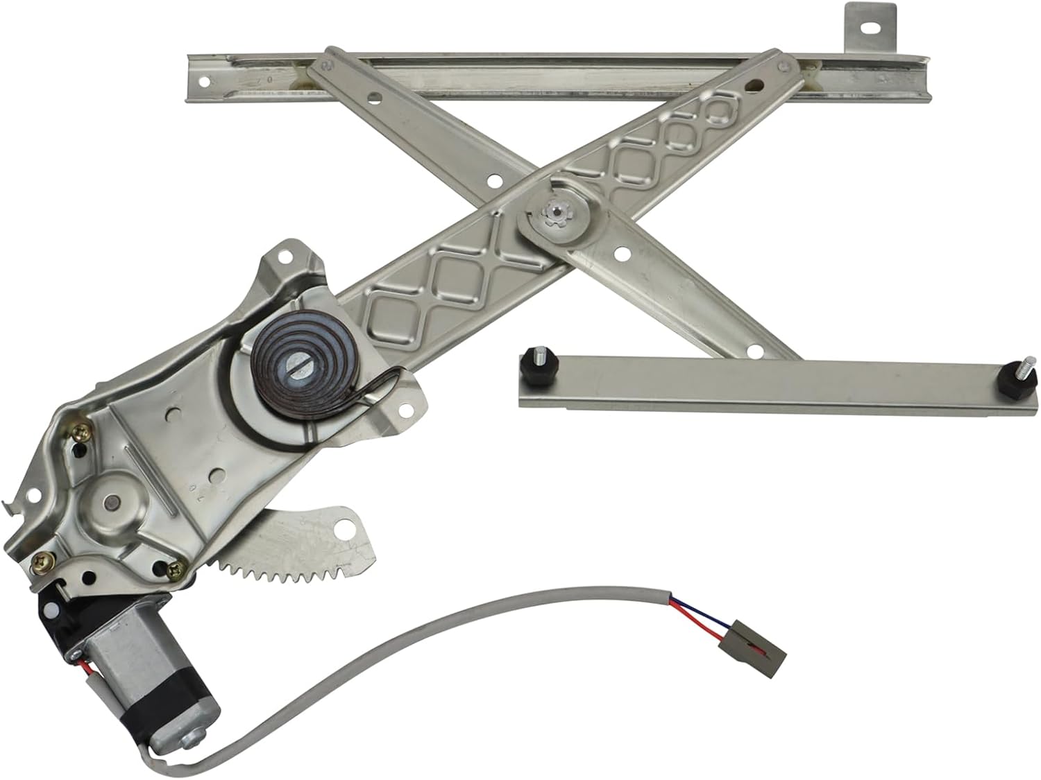 TRQ Rear Right Power Window Regulator & Motor Assembly Passenger Side Compatible with 2001-2003 Ford F-150 2002 Lincoln Blackwood