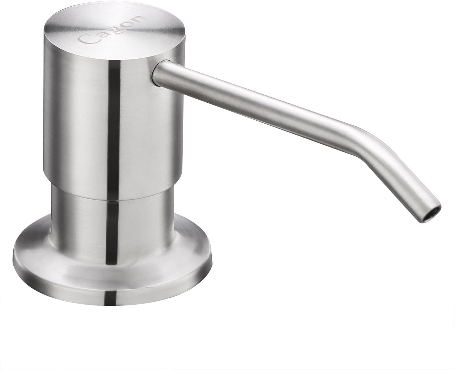 Kitchen Sink Soap Dispenser, Stainless Steel Dish Soap Dispenser 350ML/12 OZ Stainless Steel Built in Hand Lotion Pump by CagonLife