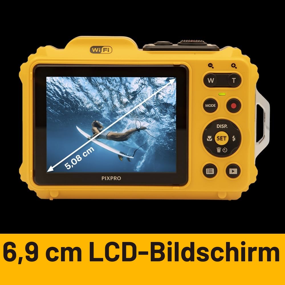 KODAK Pixpro Pack WPZ2 Aquatische Kamera mit 2 Akkus + 1 MicroSD-Karte