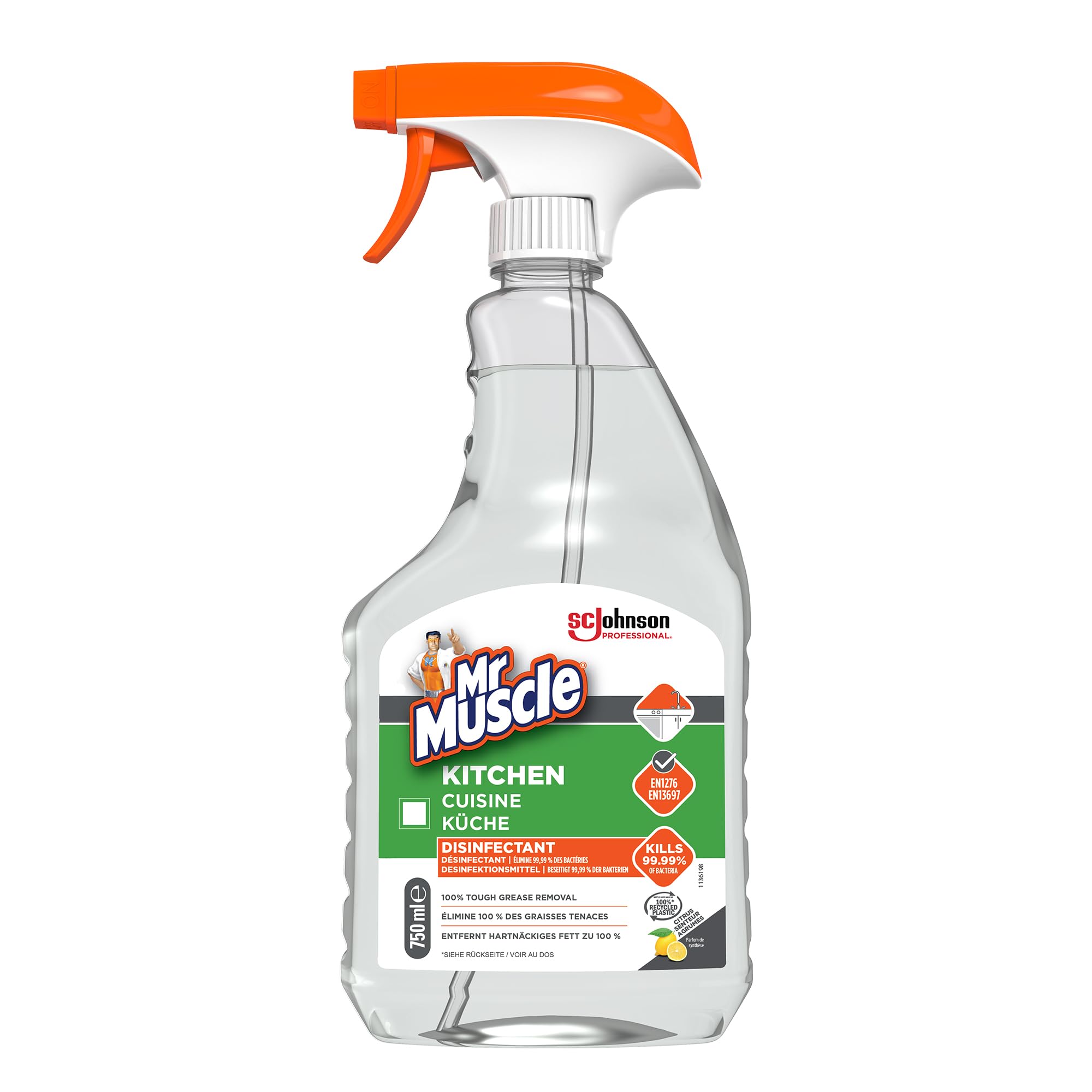Mr Muscle Mr. Muscle Sc Johnson Professional Platinum Kitchen Cleaner Lemon 750Ml