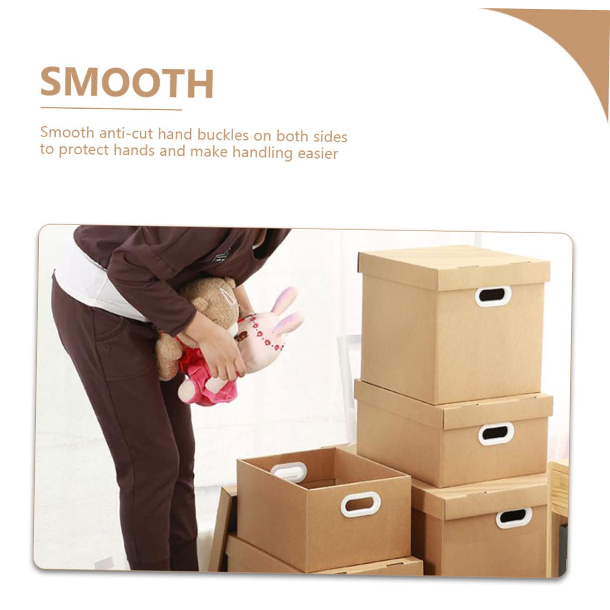 DOITOOL Papierablagebox aus Khaki Papier mit Deckel Tragbare Aktentasche und Akteneinsicht für Büro und Schule Stilvoller Aktenorganizer für Zuhause Dokumentenaufbewahrungskoffer