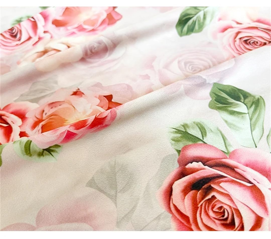 Canotta estiva da donna con stampa floreale in pizzo patchwork senza maniche